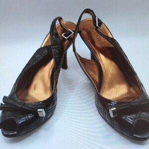 Black Slingback Heels